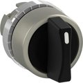 Springer Controls Co ABB Non-Illuminated Selector, 22mm, Black, D CAM, P9M-SMD0N P9M-SMD0N